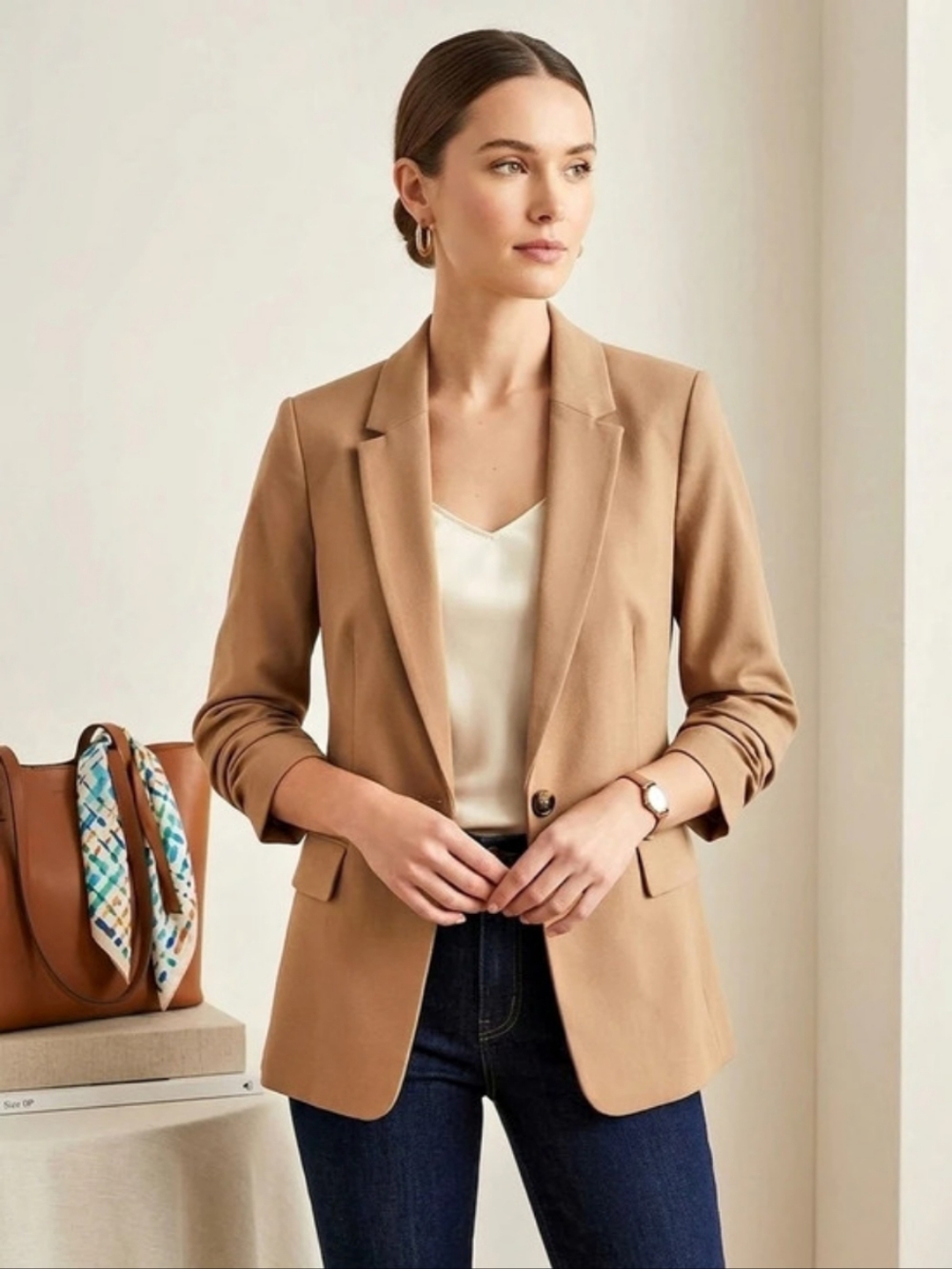 Jules & Leopold Women's Blazer in Brown Size Small NWOT